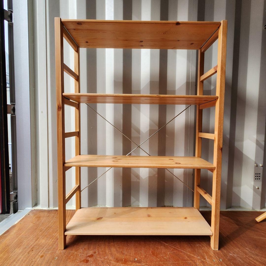 無印良品　パイン材ユニットシェルフ 奥行２５ｃｍタイプ・８６ｃｍ幅・中
