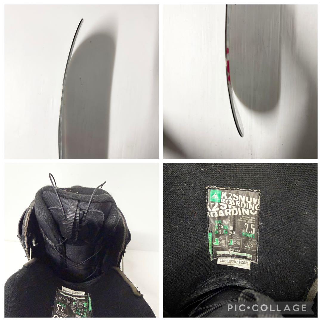 K2 レディース ジュニア スノボセット　k2 スノーボード ビンディング　美品