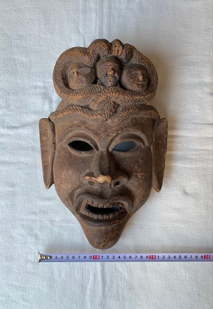 ヒマラヤ仏教 ヒンドゥー教 バイラヴ ナーガ プリミティブ フォークアート 仮面