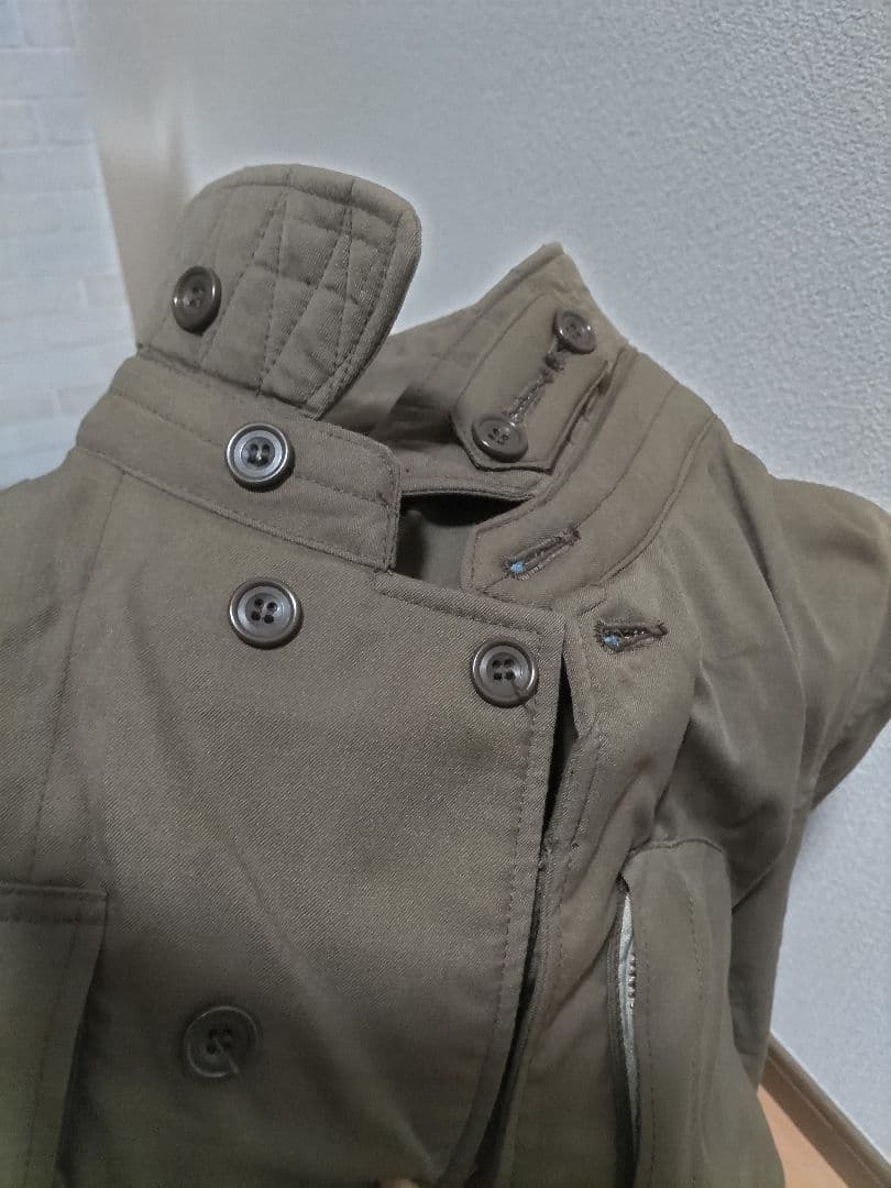 日本陸軍　飛行隊　飛行服　複製品　上下セット　Lサイズ　中尉階級章　マフラー付き