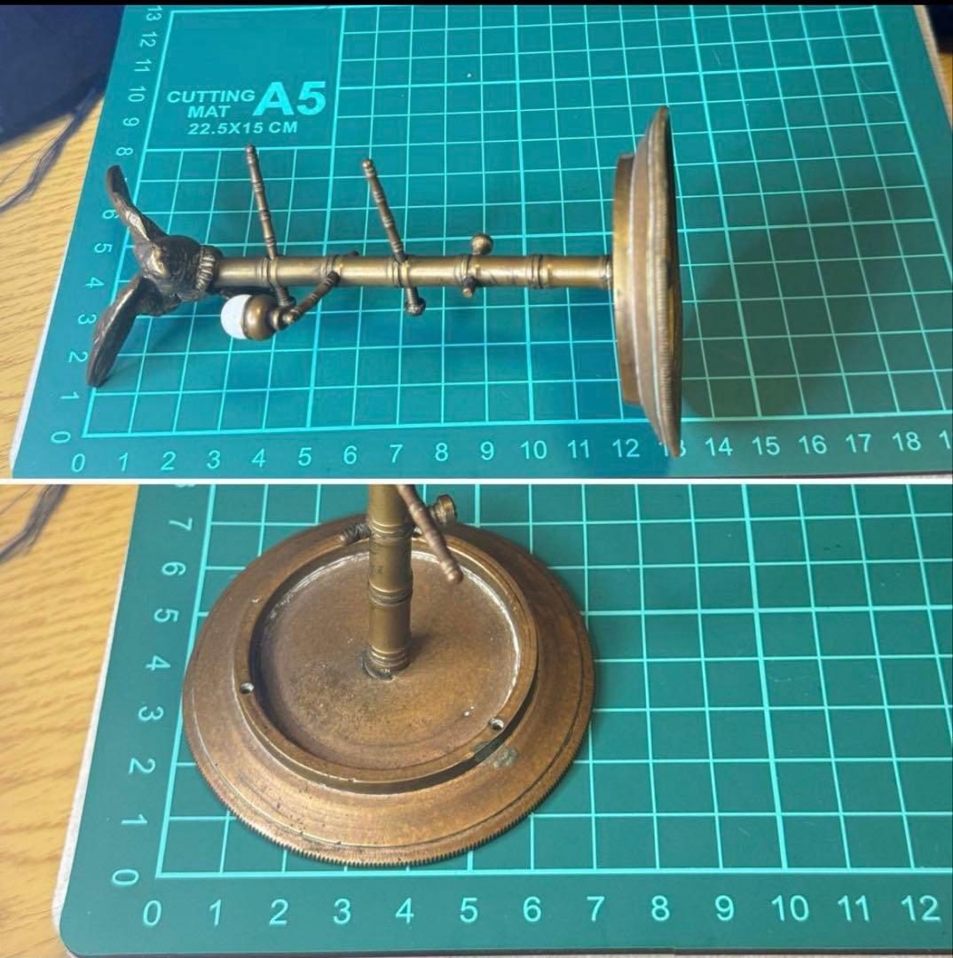 日曜日セール❗️フランス　アンティーク　真鍮？アクセサリースタンド　現状