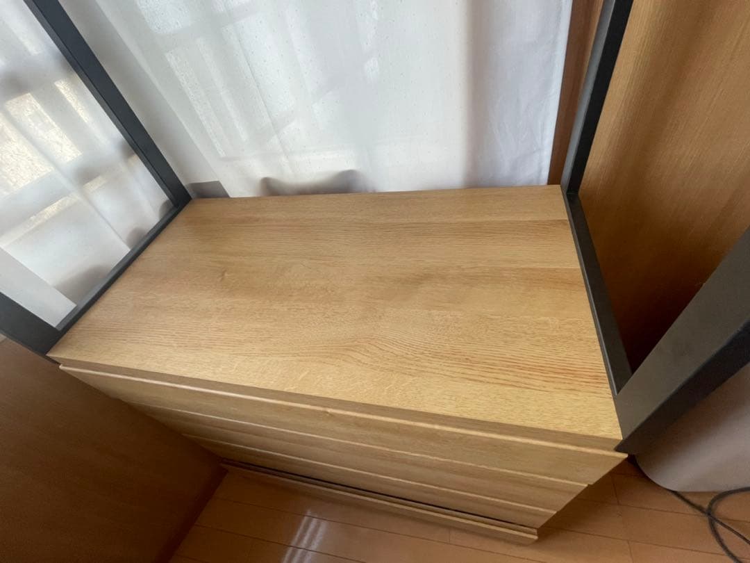 【ニトリ】オープンブレザーチェスト（アテン 80 LBR）収納家具