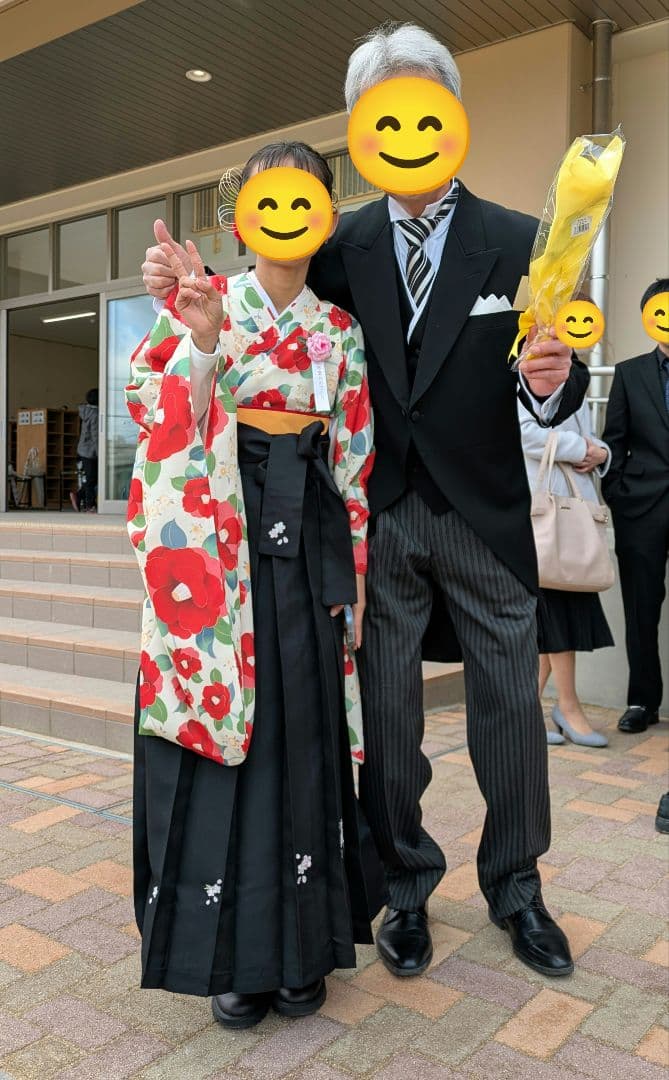 Catherine Cottage 花柄着物セット 150サイズ　肌襦袢+髪飾り