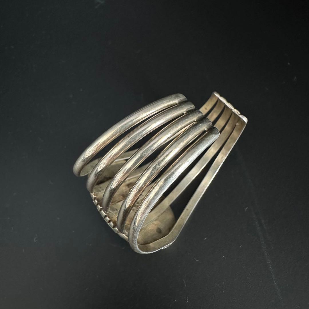 Navajo Randall Joe Tom ターコイズ インレイ バングル