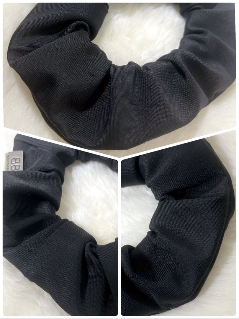 【可愛い】BALENCIAGA ホーリー シュシュ ブラック 箱付き ヘアゴム