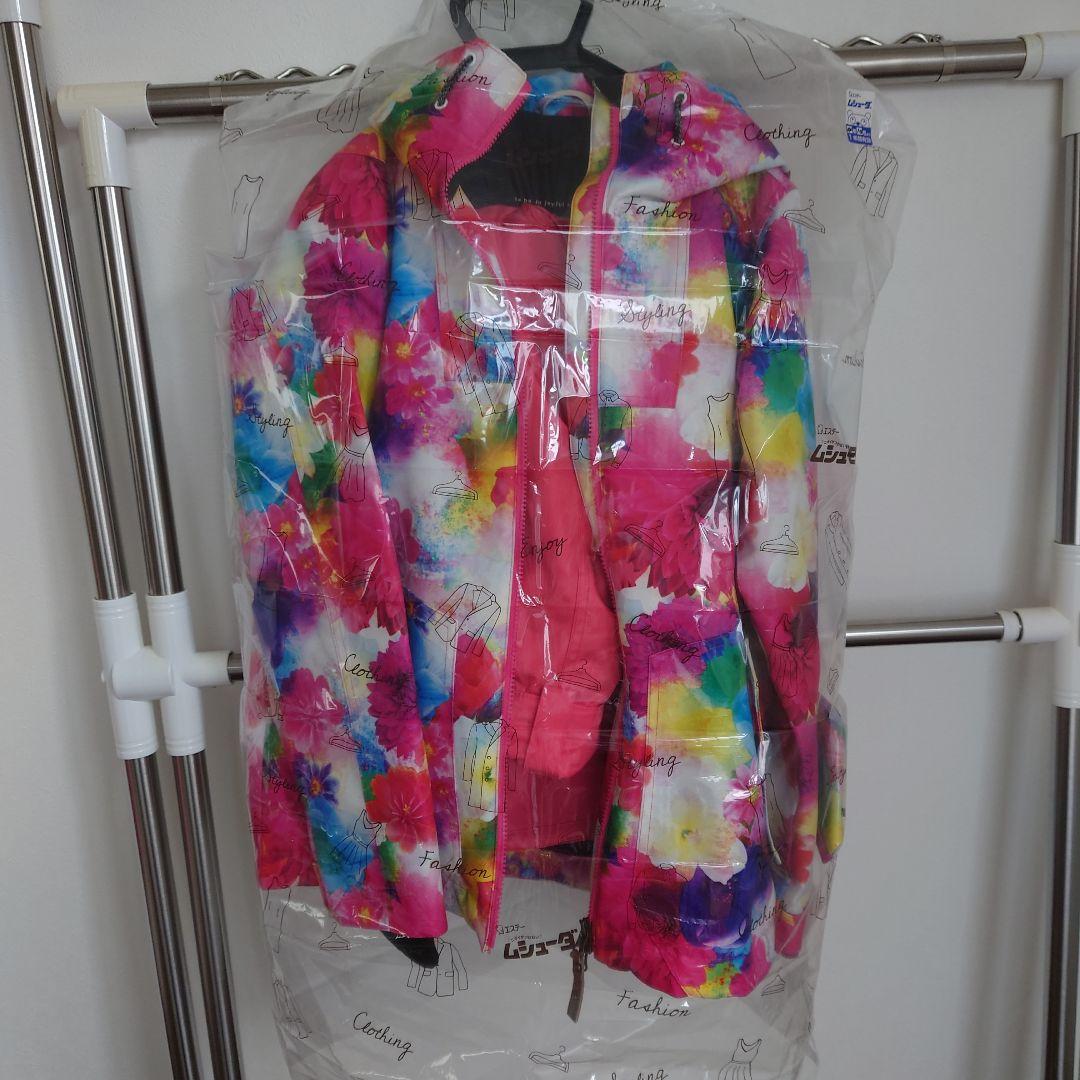 スノーボード　スノボ　スキー　ウェア　パステル　ピンク　花