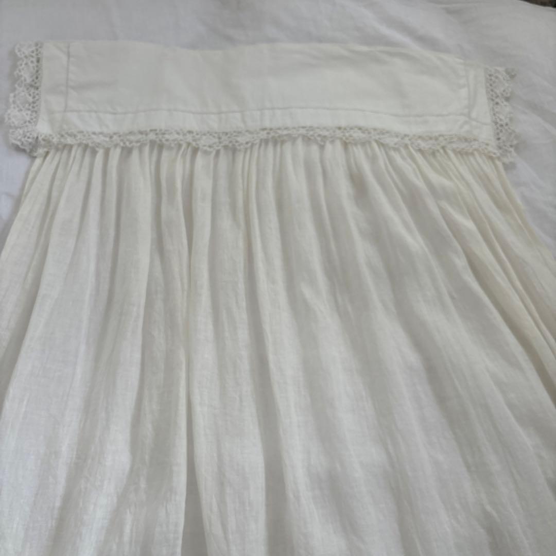 フランスアンティークリネンガーゼカーテン