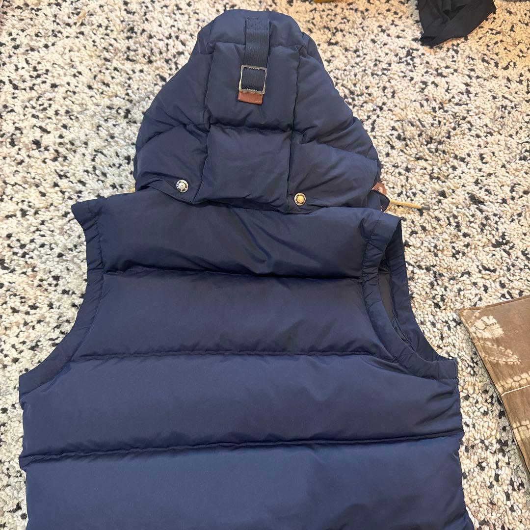 美品Polo Ralph Lauren フード付ダウンベストMポロラルフローレン