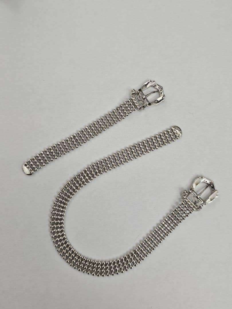 925 ベルトモチーフ ブレスレット+リング シルバー Silver