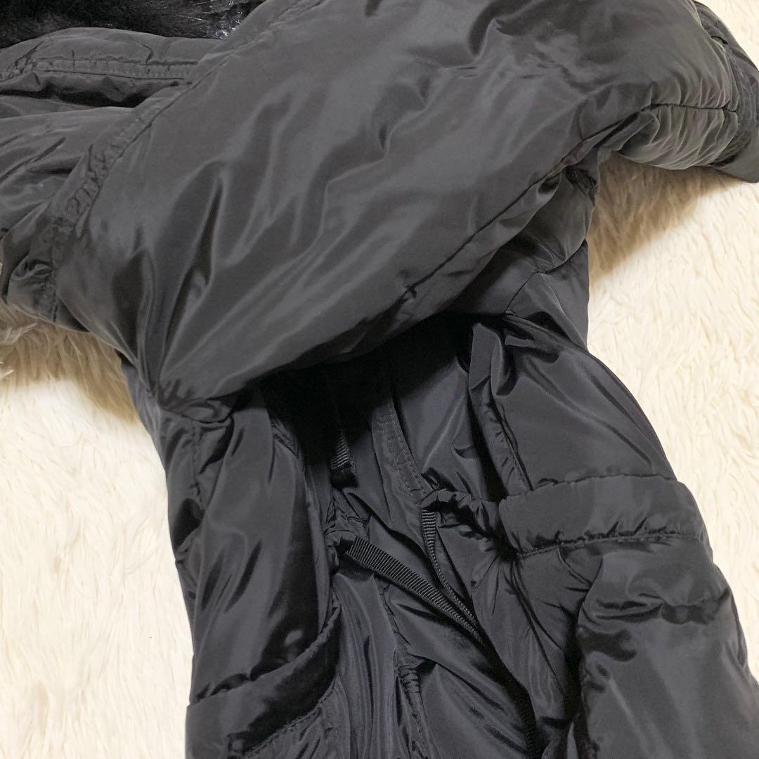 【極美品】モンクレール ダウン PHALANGERE タヌキファー ブラック 0