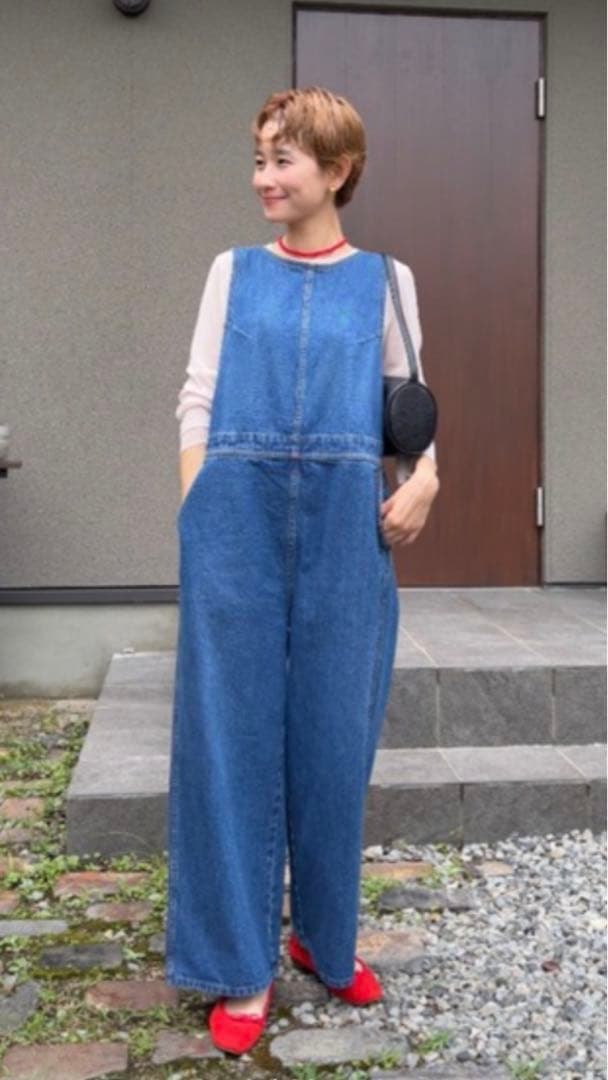 PUAL CE CIN ピュアルセシン　コラボコーンデニムアメスリサロペット