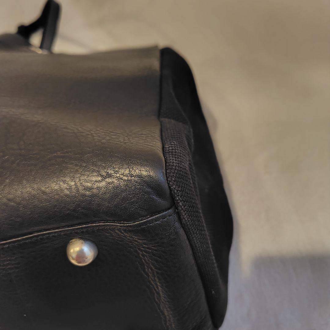 UNITED ARROWS レザー　トートバッグ黒　肩掛け　ビジネスバッグ　A4