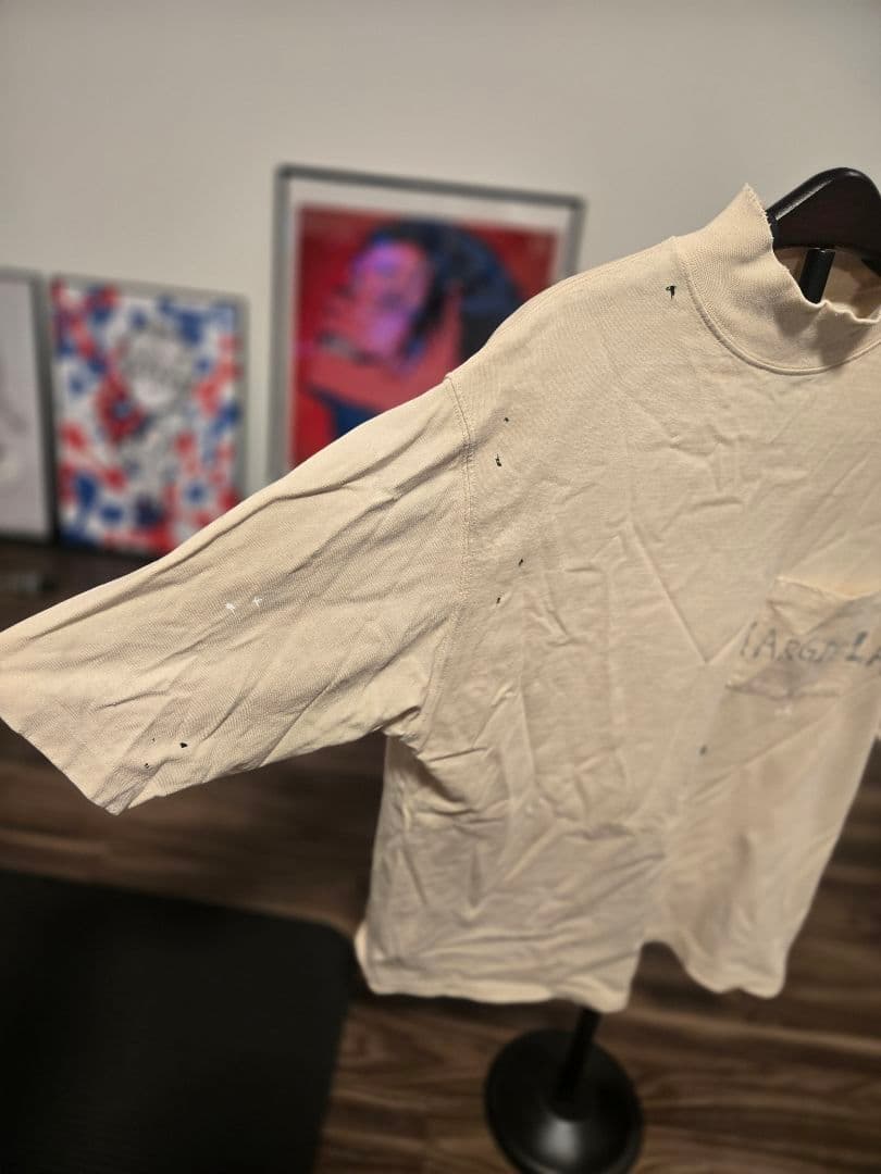 Maison Margiela　ハイネック Tシャツ クリーム色