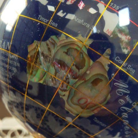 宝石地球儀　ラピスラズリー　高さ20cm