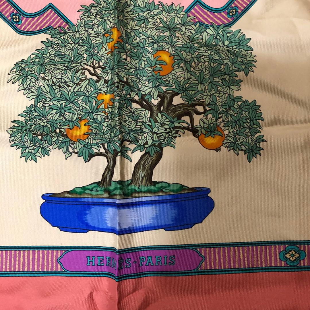 エルメススカーフ　盆栽　未使用　カレ