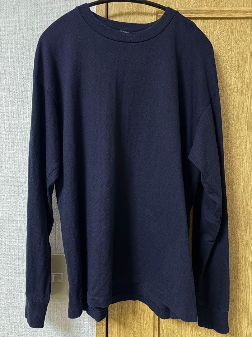 COMOLIコモリ空紡天竺 長袖クルー