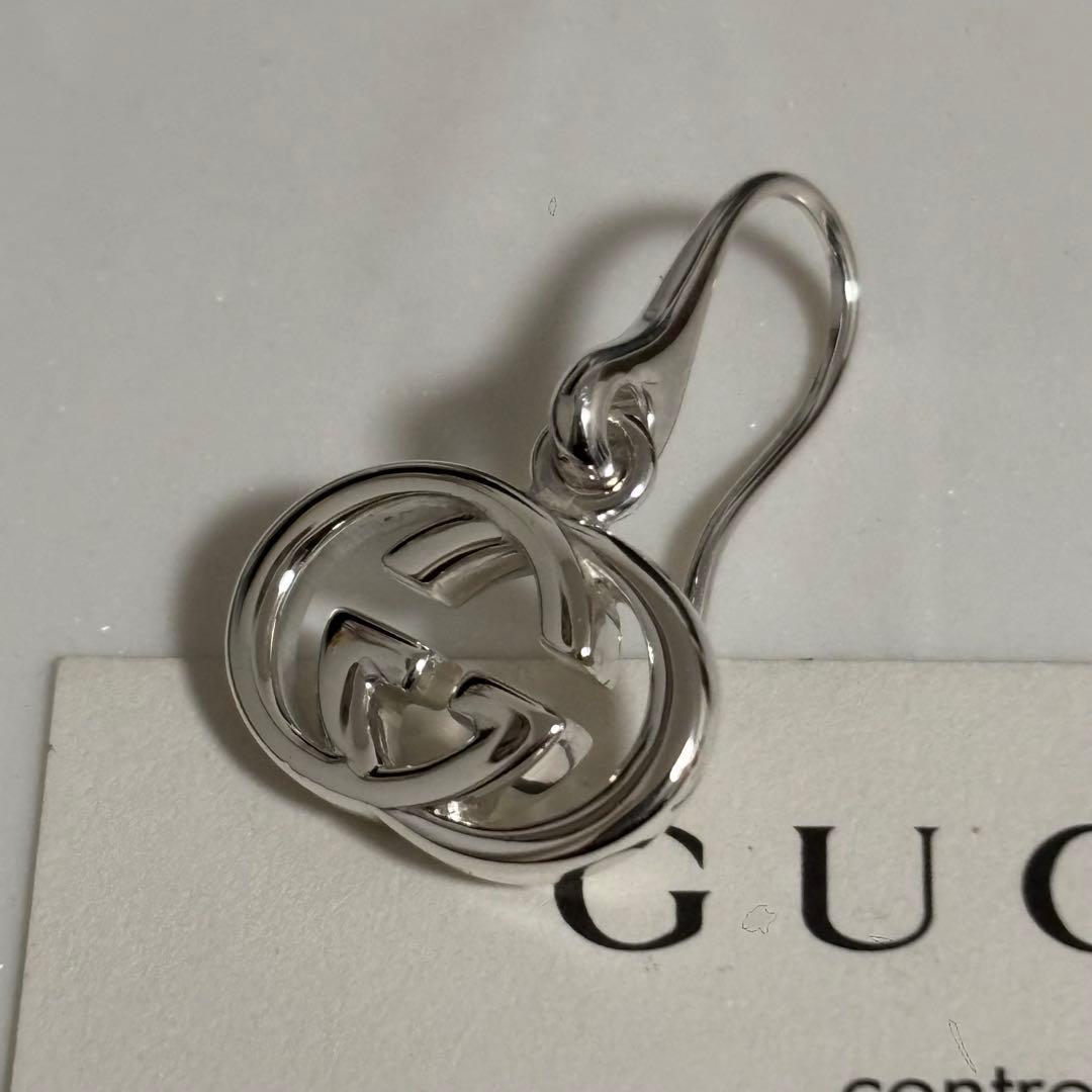 GUCCI 　新品未使用品　片耳用　インターロッキングピアス　925シルバー