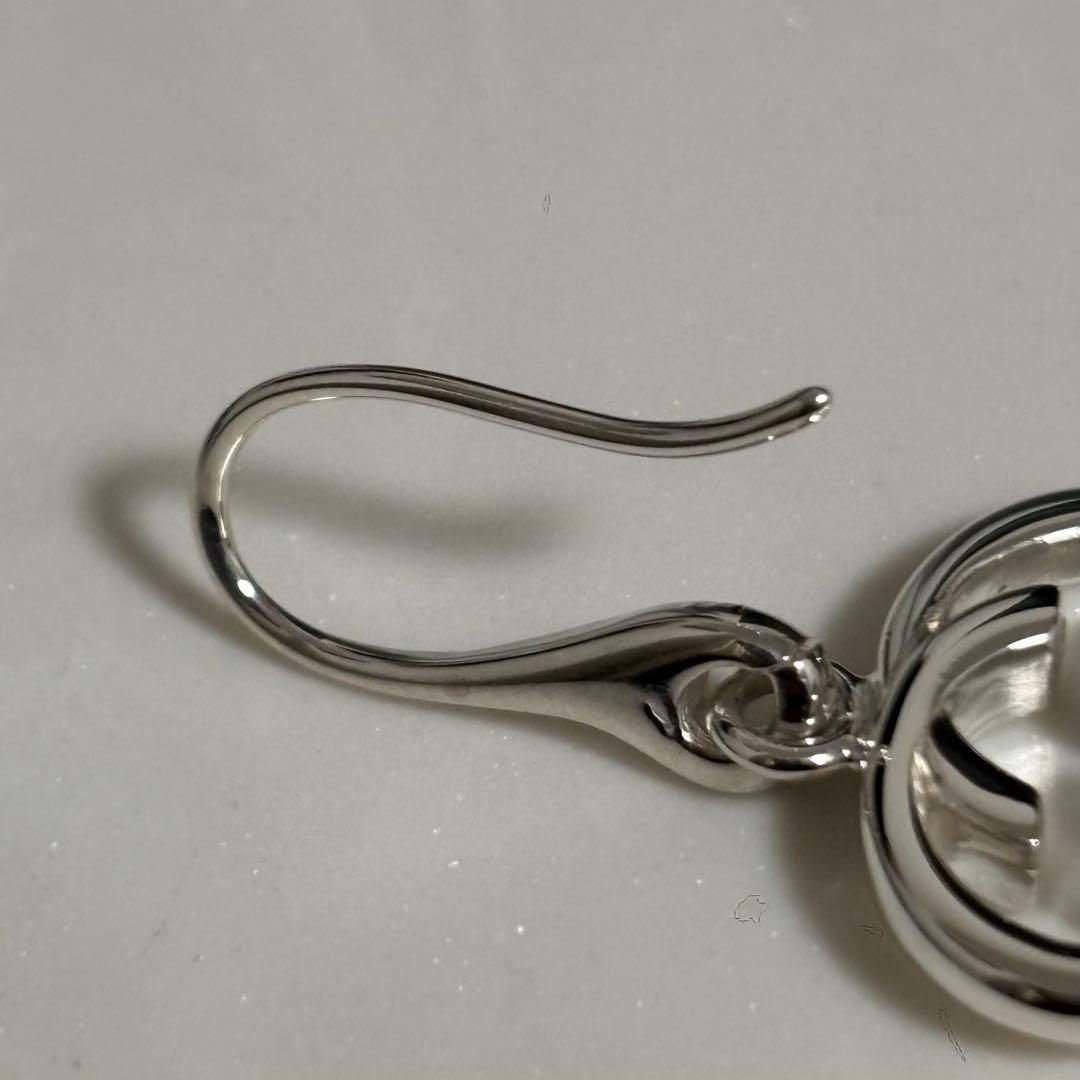 GUCCI 　新品未使用品　片耳用　インターロッキングピアス　925シルバー