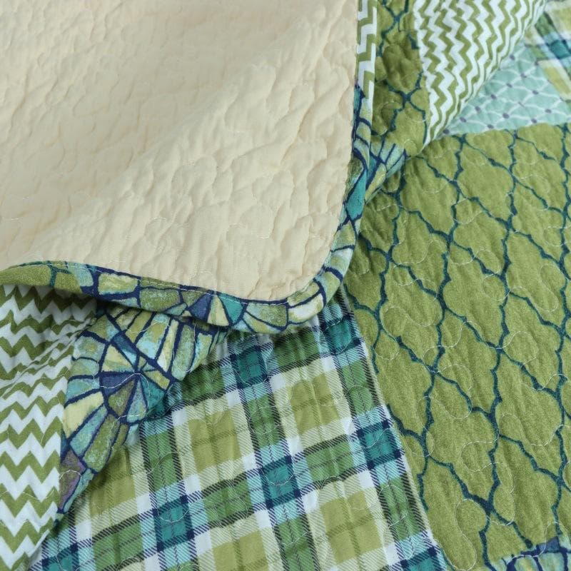 キルトベッドカバー3点セット綿マルチカバー キルティング lsyy02