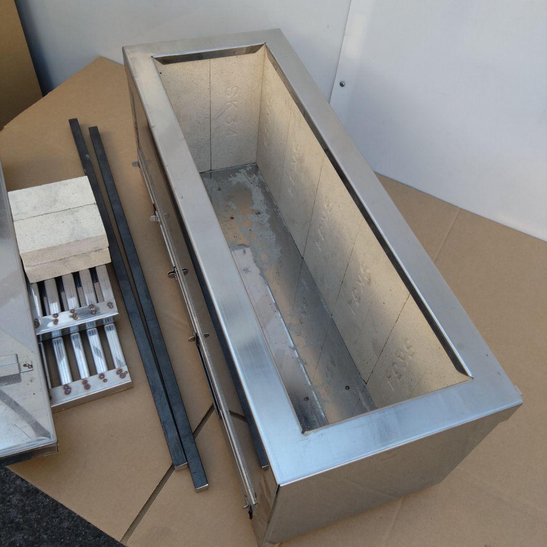 新品 耐火レンガコンロ 炭火用 5丁 幅640 奥行240 うなぎ 魚 焼鳥機