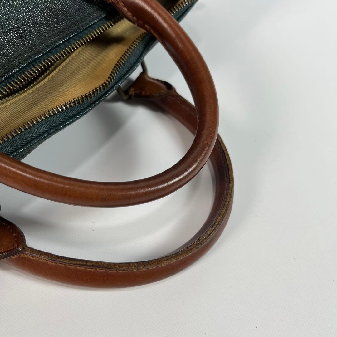 POLO RALPH LAUREN ボストンバッグ　チェック柄　PVC レザー