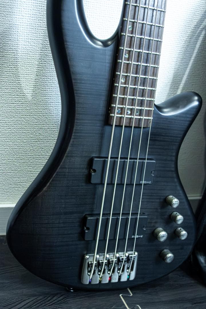 SCHECTER STILETTO STUDIO5 アクティブPU 5弦ベース