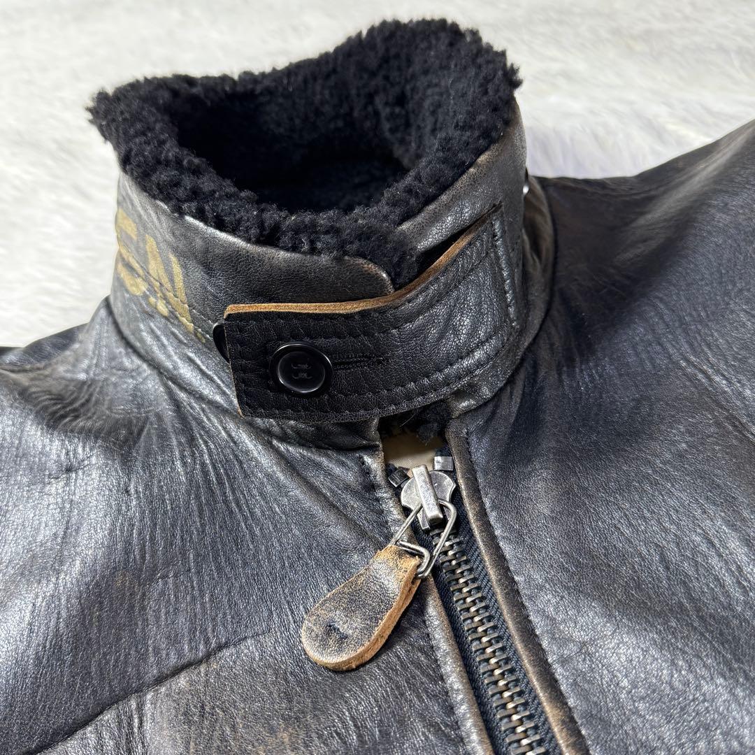 【胸タグ】AVIREX G-1 フライト レザージャケット L TOP GUN