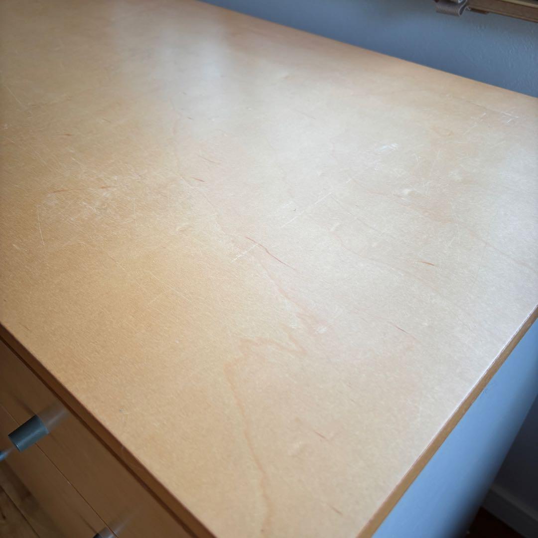 廃盤品　無印良品　メープル突板　4段チェスト　タンス　木製　中古