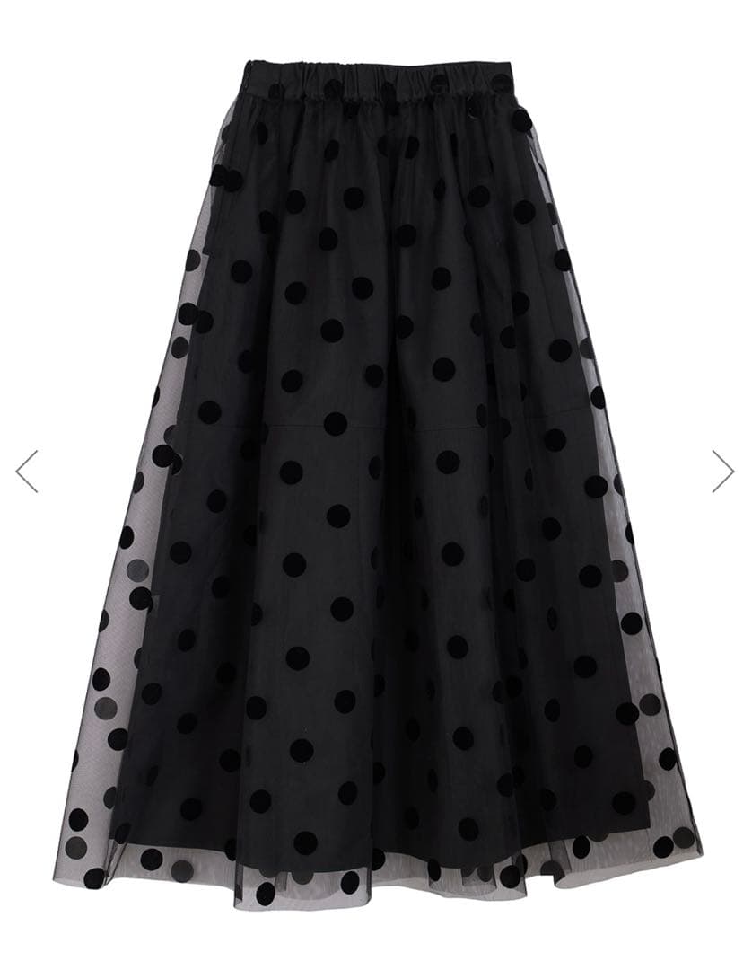 【るる⭐︎】ameri OTONA MUSE DOT TULLE SKIRT