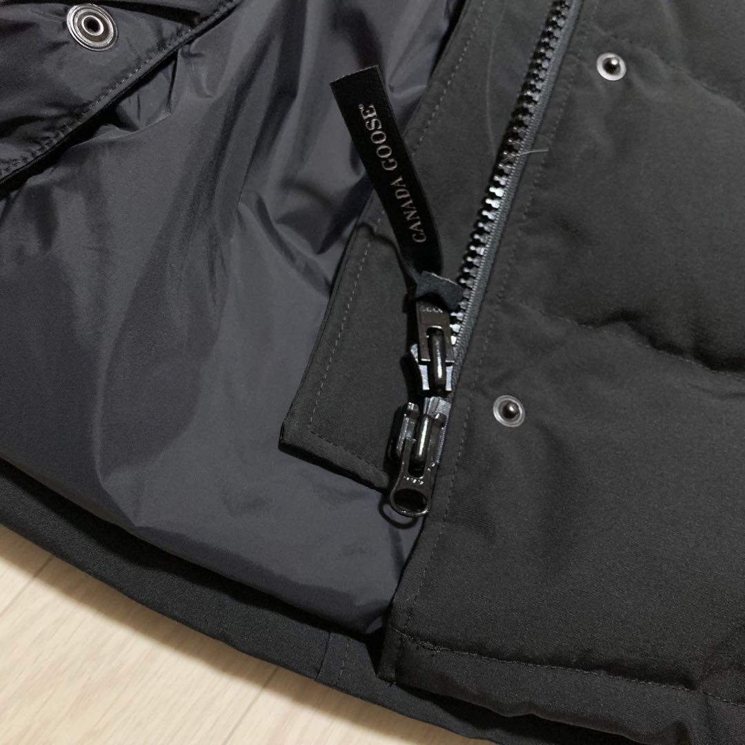 美品　カナダグース✨シェルバーン　ロングダウン　ブラック　黒　XS 4C11