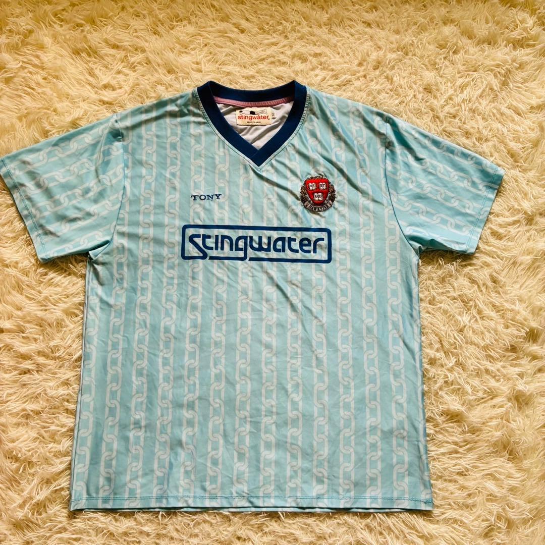 希少 Stingwater サッカーシャツ 総柄 プリント M（B54）
