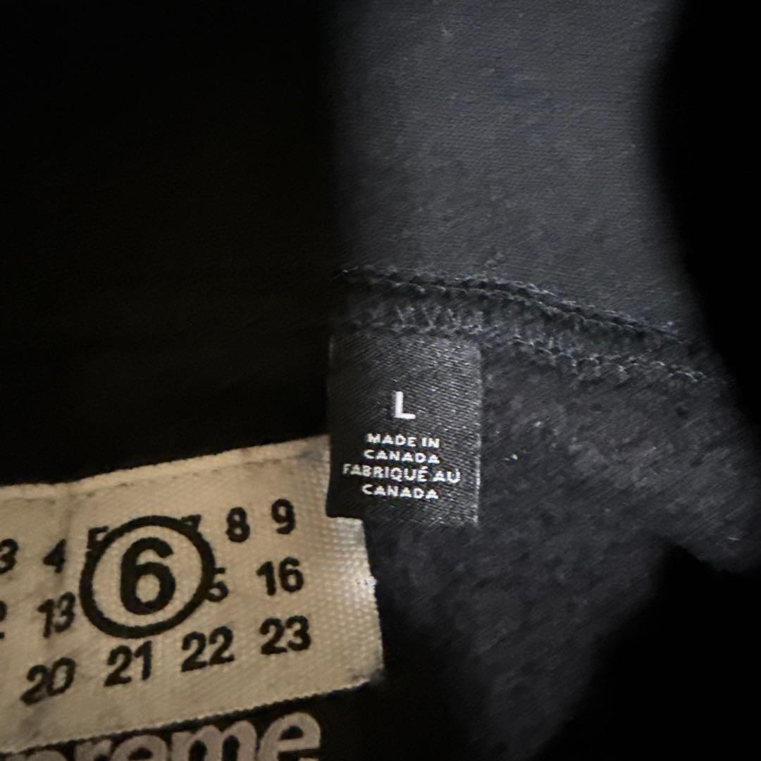 Supreme × MM6 Foil Box Logo Hooded L