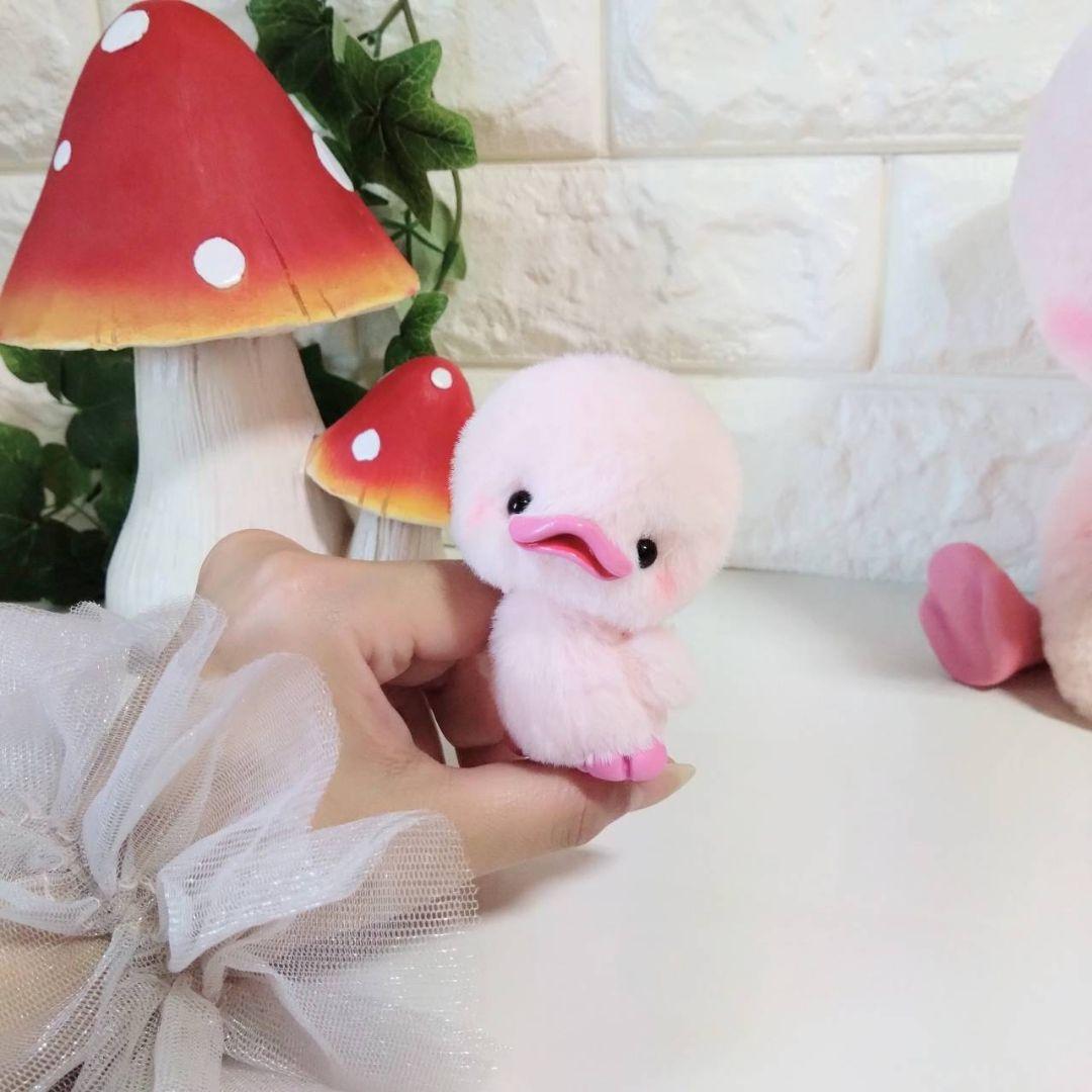 ぬいぐるみ✽アートドール✽親子ぴっぴちゃん✽特大と極々小サイズ