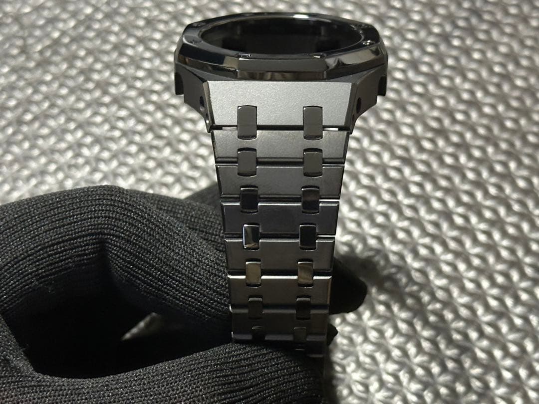 【1点物】G-SHOCK カスタム ベゼル ベルトGA2100 チャコールグレー