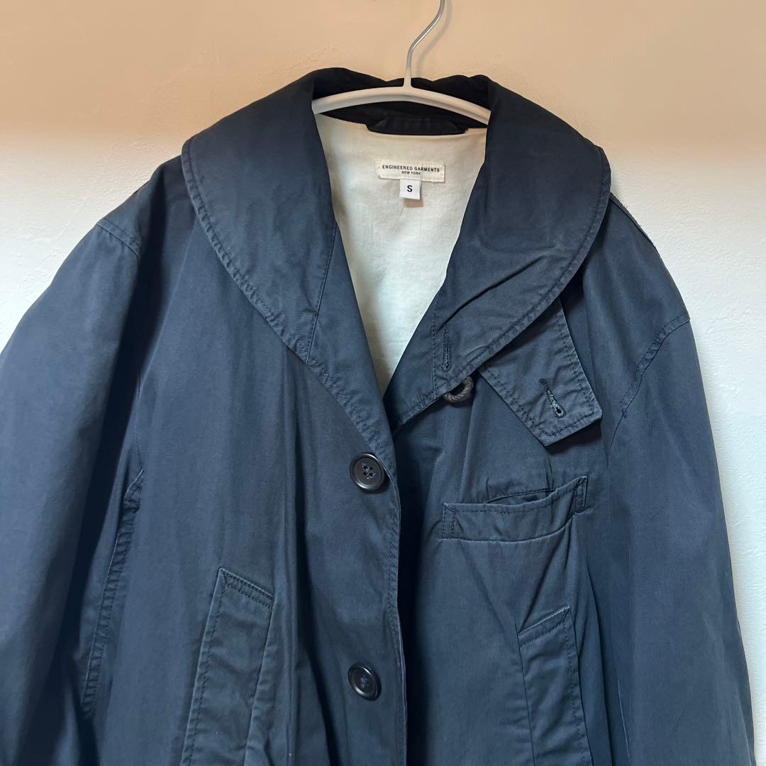 ENGINEERED GARMENTS トレンチコート Sサイズ ネイビー