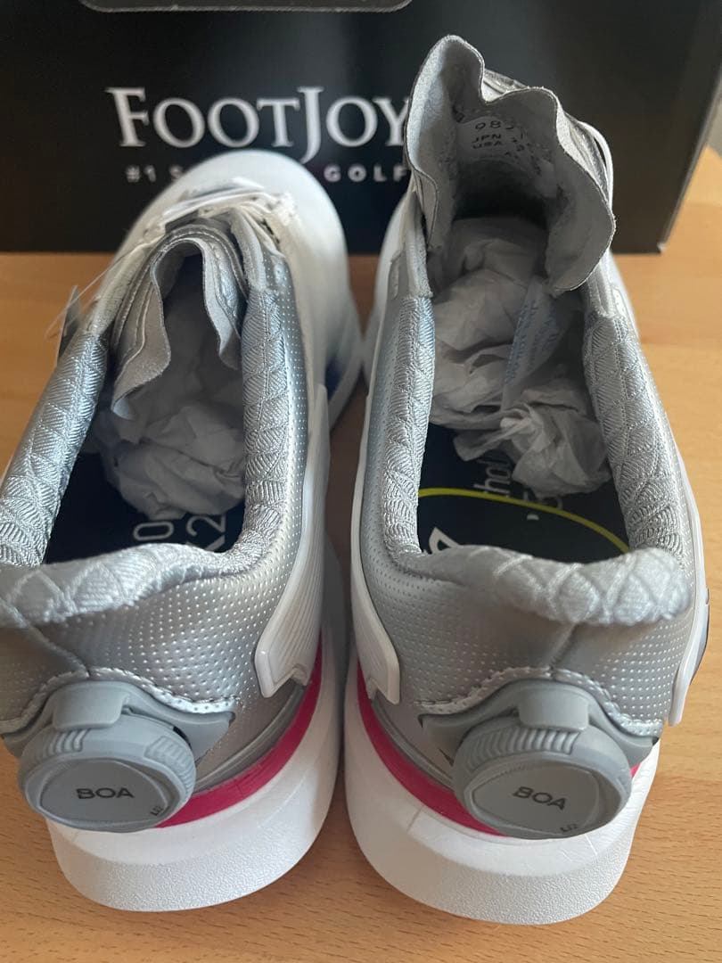 FootJoy ゴルフシューズ 女性用 ホワイト/シルバー/ピンク