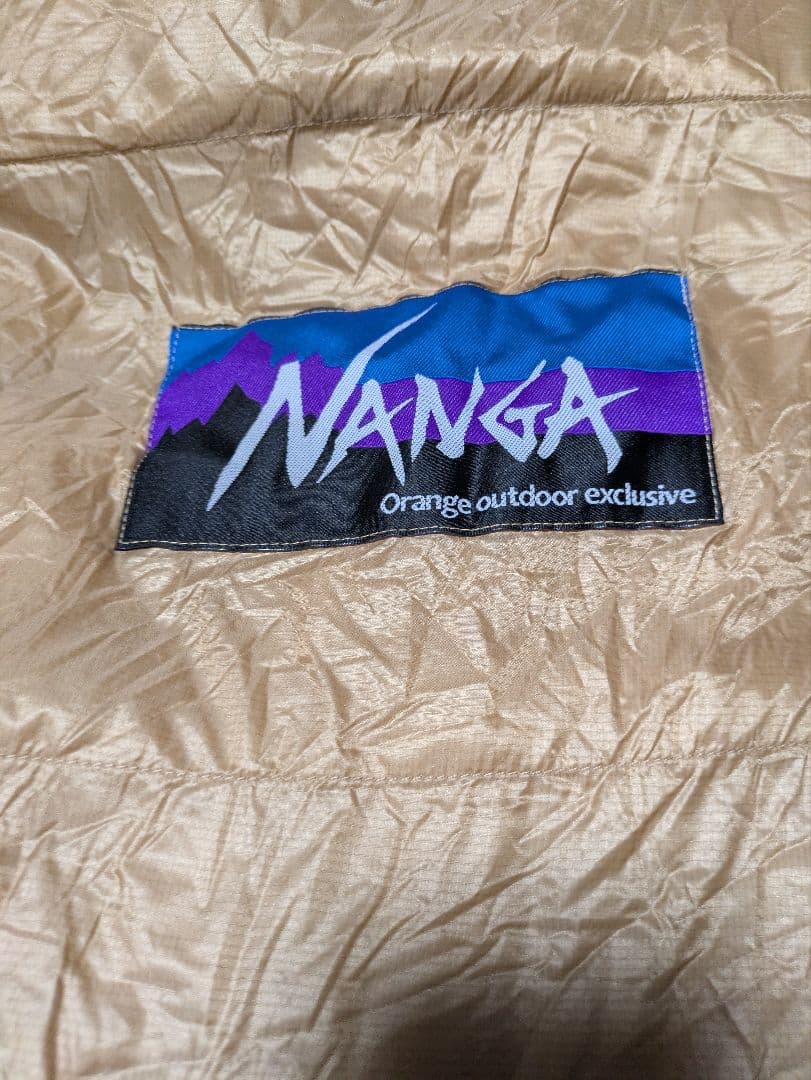 【美品！】ナンガ　オレンジ別注シュラフ