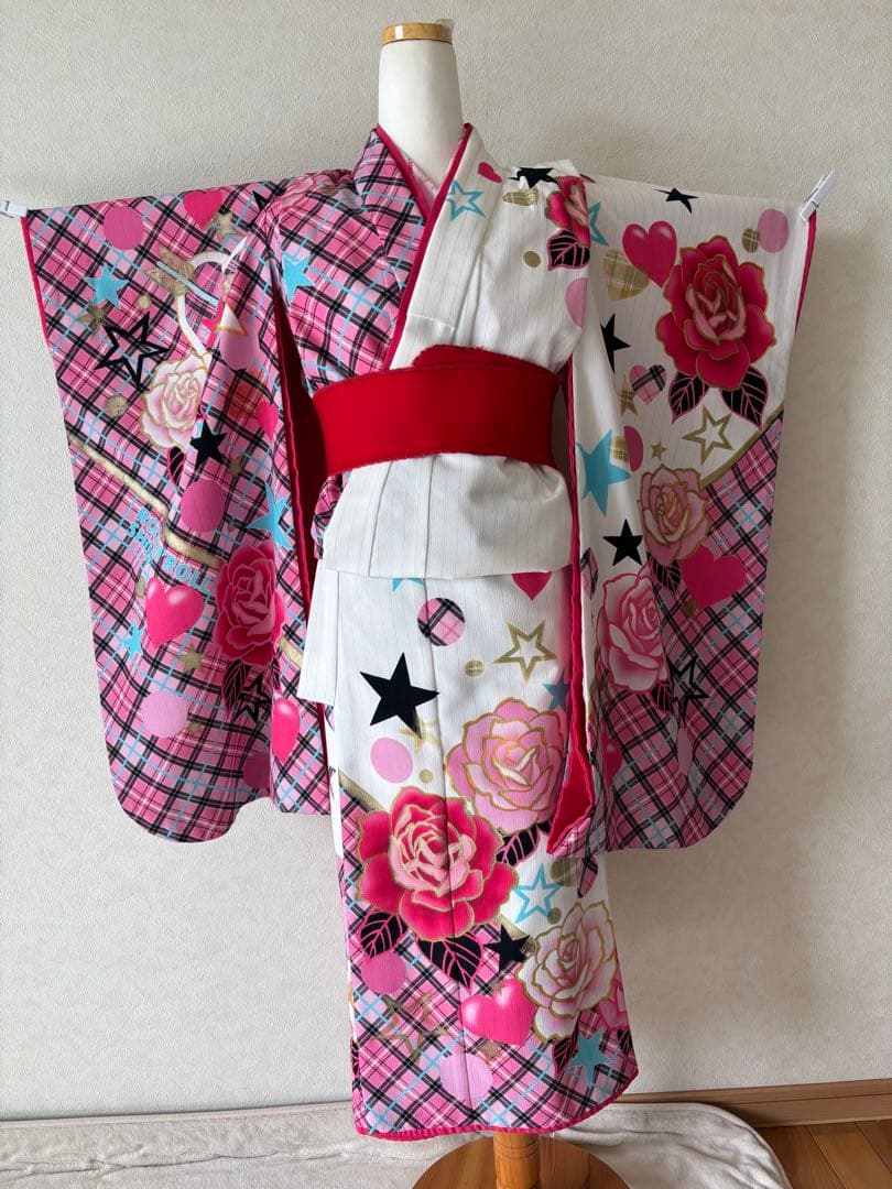 美品 南明奈 七五三 着物 長襦袢（半衿2つ）