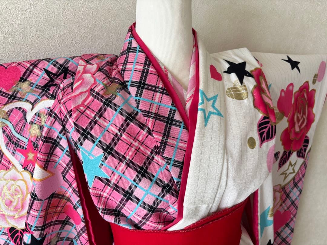 美品 南明奈 七五三 着物 長襦袢（半衿2つ）