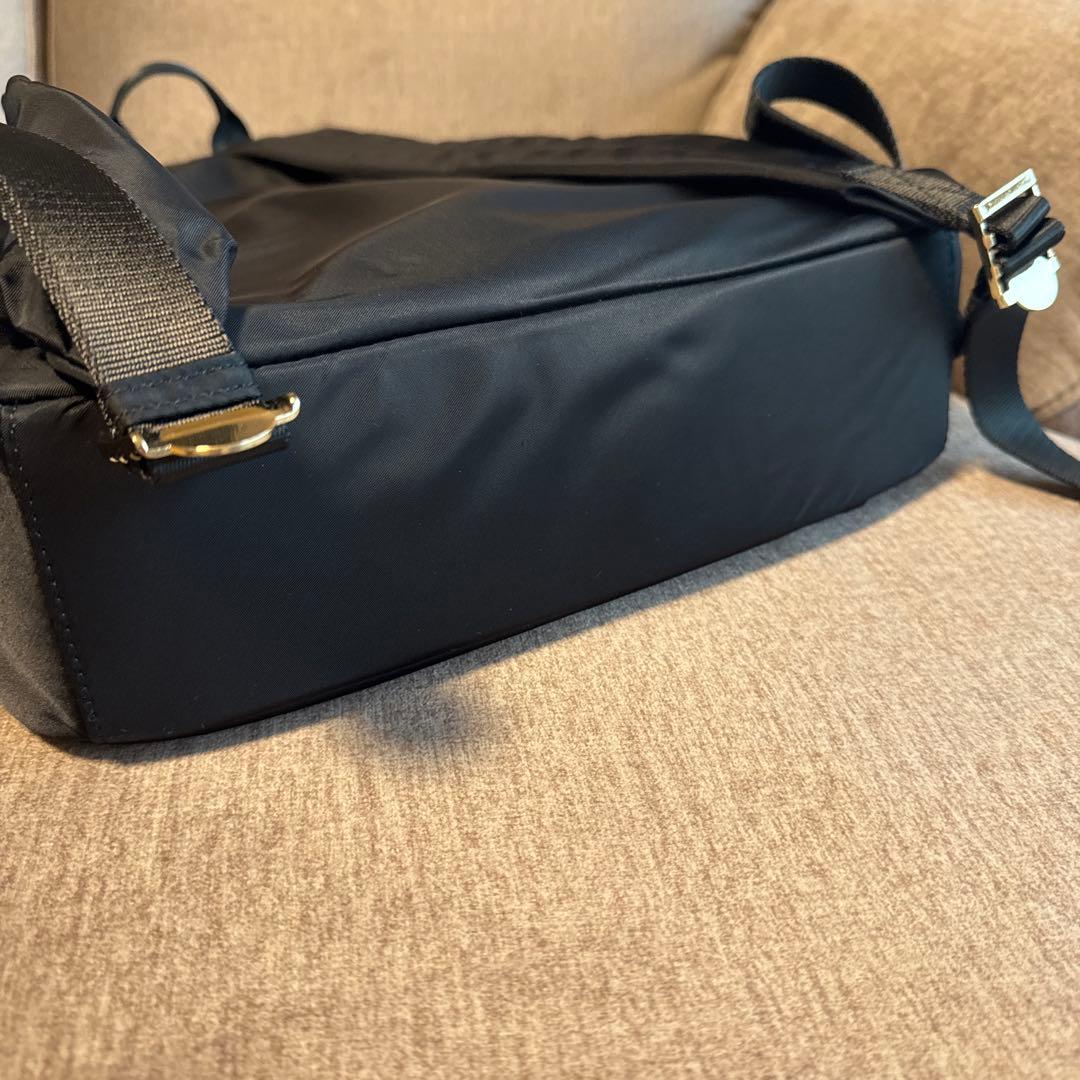 マリークワント　ブラックナイロン　バックパック　リュック