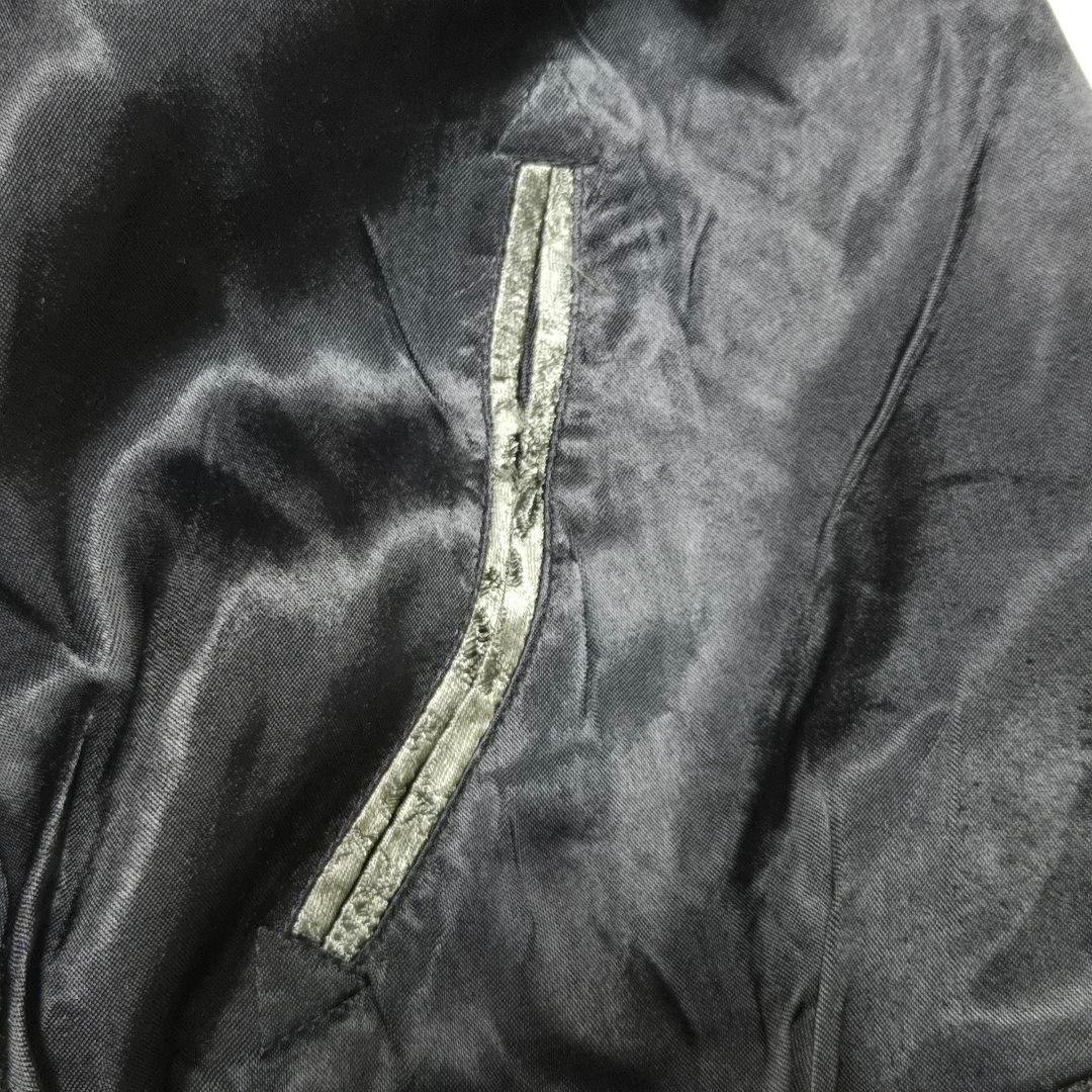 美品　花旅楽団 リバーシブル スカジャン 渦龍 和柄 刺繍　レーヨン 黒 L