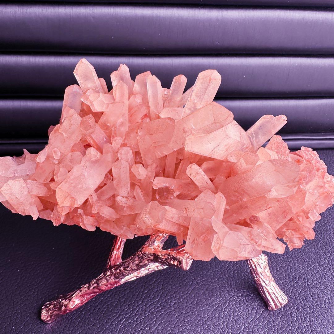 爆レア❗️浄化❗️超綺麗♡超強いパワー ピンク ヒマラヤ クラスター天然石A1552