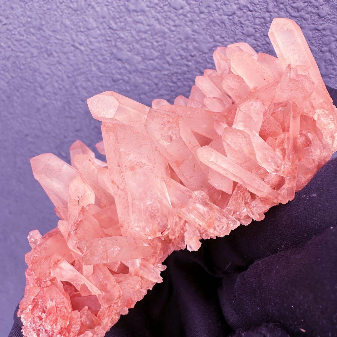 爆レア❗️浄化❗️超綺麗♡超強いパワー ピンク ヒマラヤ クラスター天然石A1552