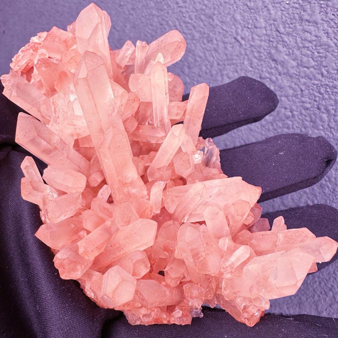 爆レア❗️浄化❗️超綺麗♡超強いパワー ピンク ヒマラヤ クラスター天然石A1552