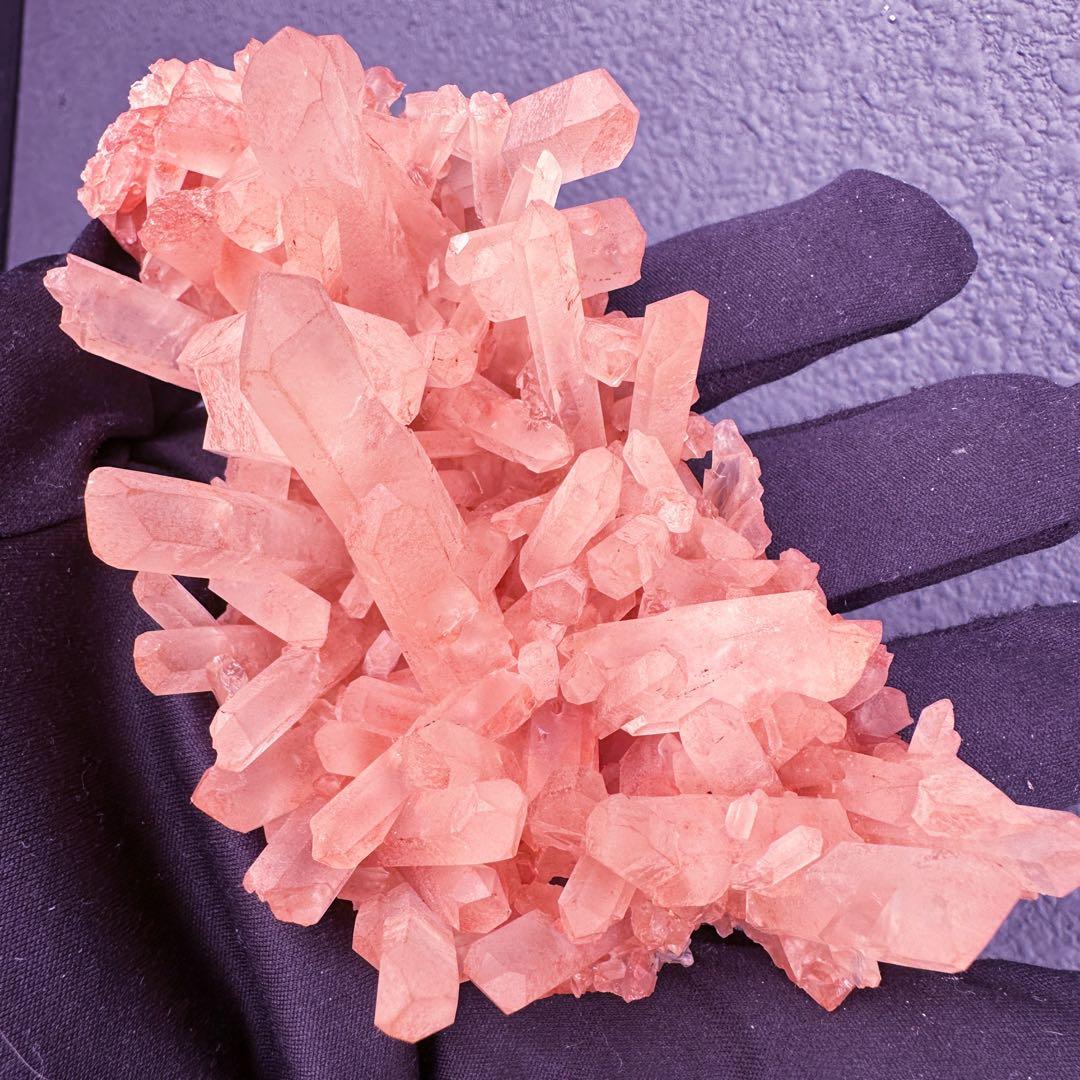 爆レア❗️浄化❗️超綺麗♡超強いパワー ピンク ヒマラヤ クラスター天然石A1552