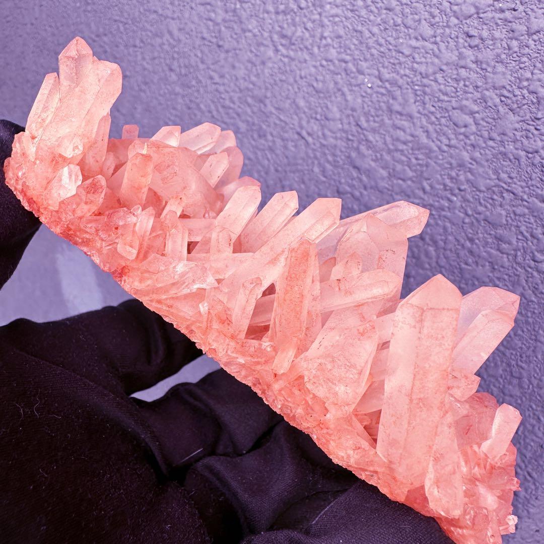 爆レア❗️浄化❗️超綺麗♡超強いパワー ピンク ヒマラヤ クラスター天然石A1552