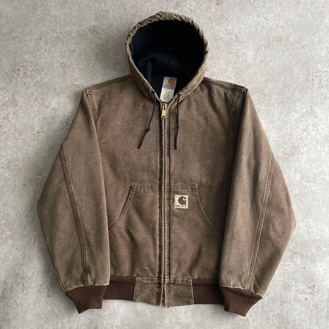 希少サイズ カーハート アクティブジャケット USA製 CHT チェスナット S