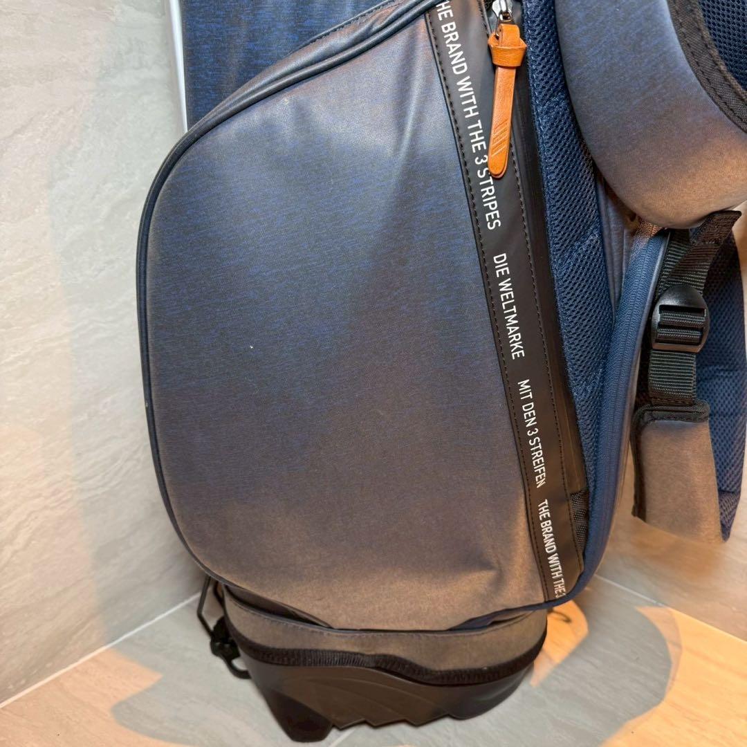 アディダス　スリーストライプ　キャディバッグ