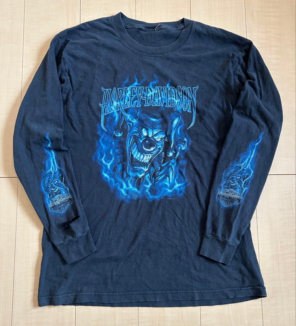 【スペシャル】Harley-Davidson フレイムスリーブロンT ジョーカー
