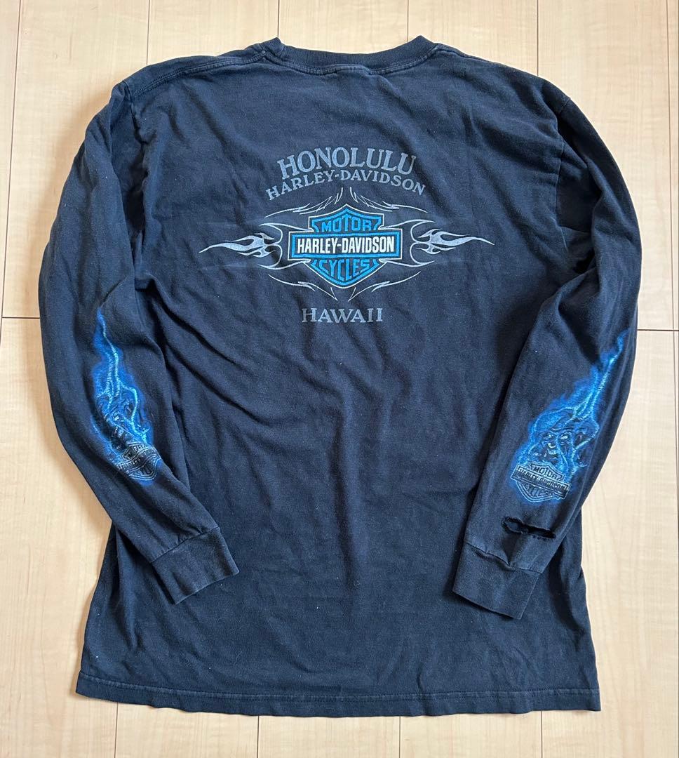 【スペシャル】Harley-Davidson フレイムスリーブロンT ジョーカー